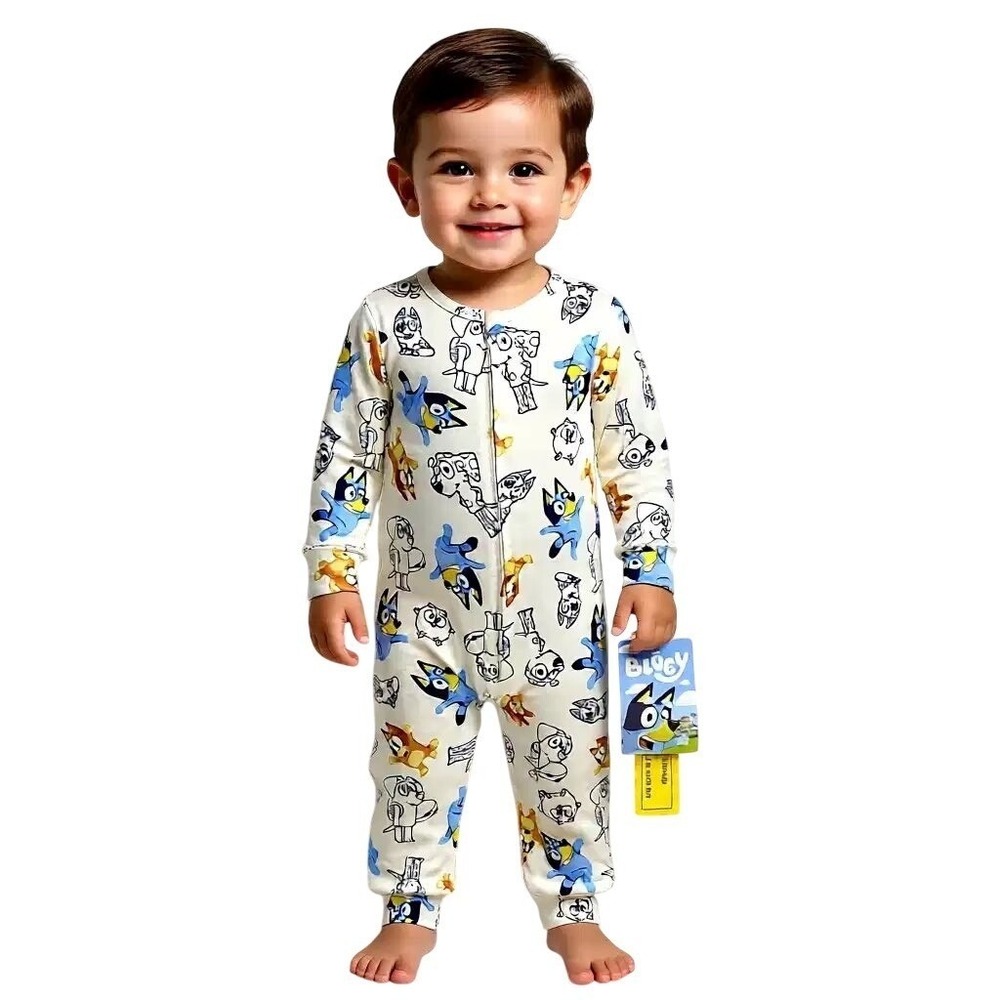 Bluey Toddler Pajamas Sleepers 5T NWT‎